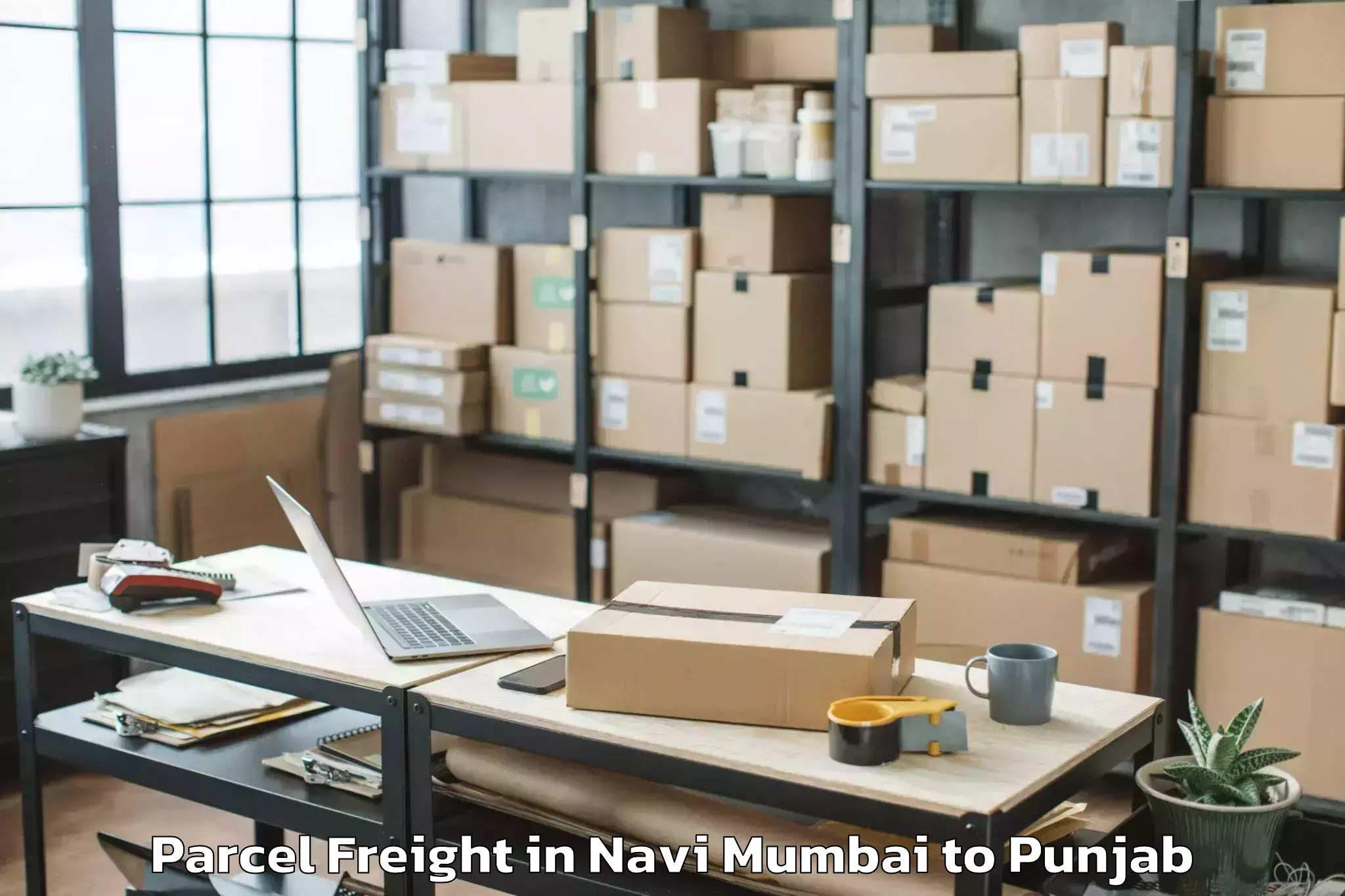 Affordable Navi Mumbai to Adampur Jalandhar Parcel Freight